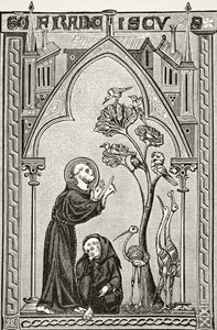 St. Francis of Assisi talking to the birds, from 